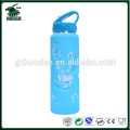 personalized high quality unbreakable transparent glass water bottle with silicone sleeve
